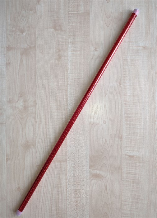 Прямая трость для танцев, 90 см красная - фото 6003