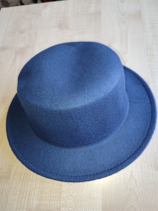 Шляпа Канотье, темно-синяя 54 - фото 9556