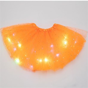 Юбка с лампочками, оранжевая 30 см