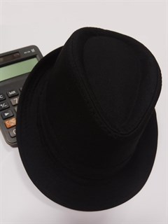Шляпа классическая черная, размер 54