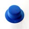 Шляпка на заколках основа для творчества, синяя - фото 10561