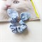 Эластичная резинка для волос с кроличьими ушками и цветами, голубая - фото 10951