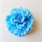 Заколка - брошь цветок Пион, диаметр 11 см, голубой - фото 10980