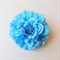 Заколка - брошь цветок Пион, диаметр 11 см, голубой - фото 10981