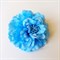 Заколка - брошь цветок Пион, диаметр 11 см, голубой - фото 10982