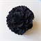 Заколка - брошь цветок Пион, диаметр 11 см, черная - фото 10984