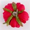 Брошь цветок Пион, красный - фото 11539