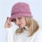 Шапка - шляпа с полями с крапинками, розовая - фото 11635