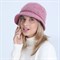 Шапка - шляпа с полями с крапинками, розовая - фото 11636