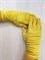 Перчатки атласные взрослые, желтые - фото 7426