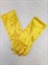 Перчатки атласные взрослые, желтые - фото 7428