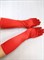 Перчатки атлас удлиненные, красные - фото 7459