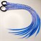 Комплект косичек для волос на резинках, синий - фото 9838